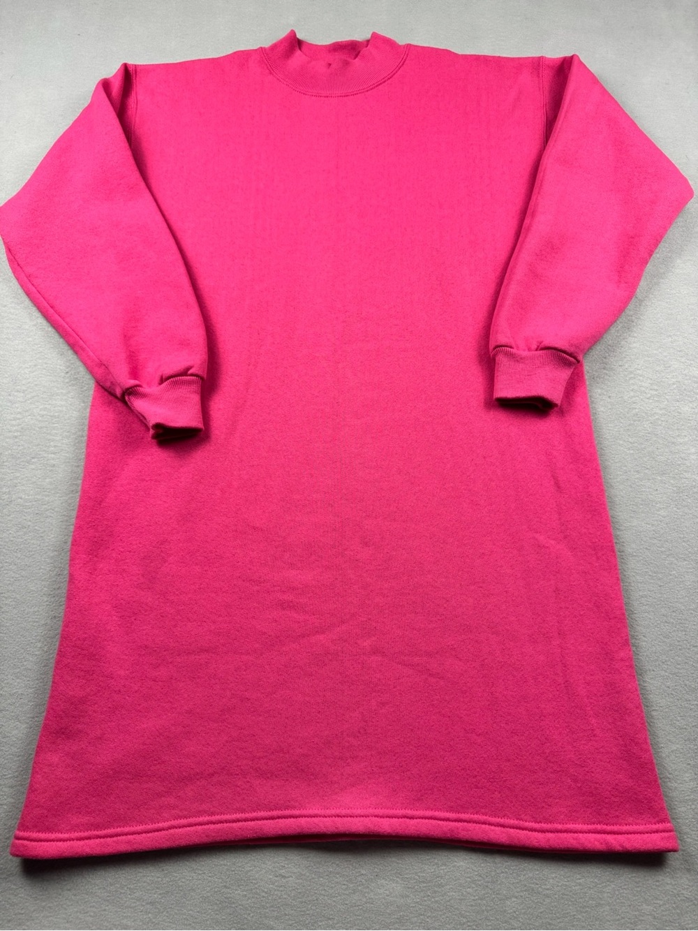 Vtg Lee Sturdy Sweats 90s Oversized Sweatshirt Dress Mock Neck One Size Retro
